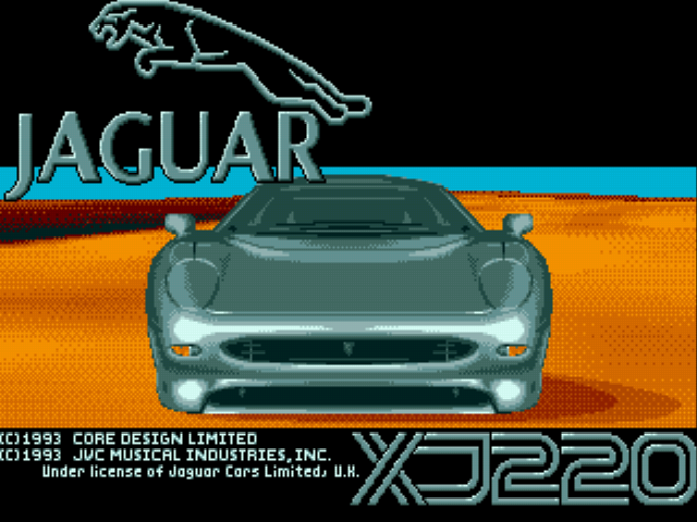Jaguar XJ 220 Title Screen